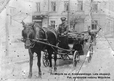 J. W&oacute;jcik na ul. Kraszewskiego - lata okupacji